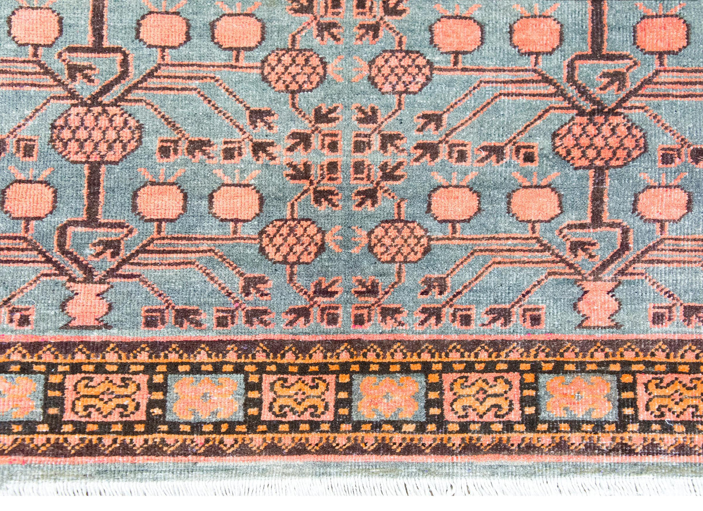 Early 20th Century Central Asian Kohtan Rug For Sale
