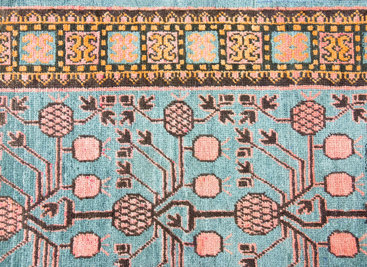 Early 20th Century Central Asian Kohtan Rug For Sale