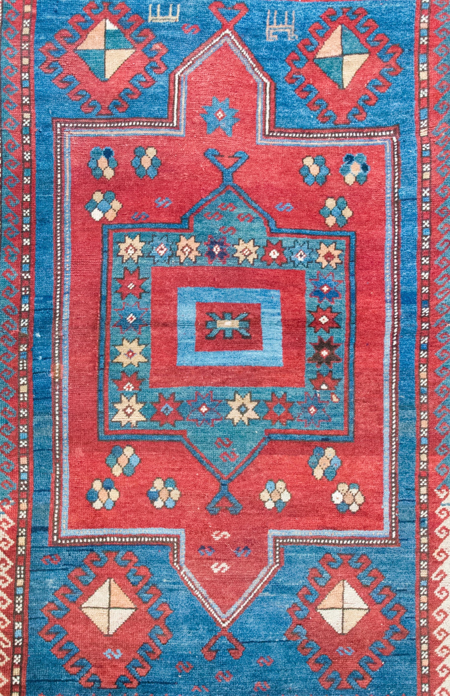 Early 20th Century Persian Kazak Rug For Sale