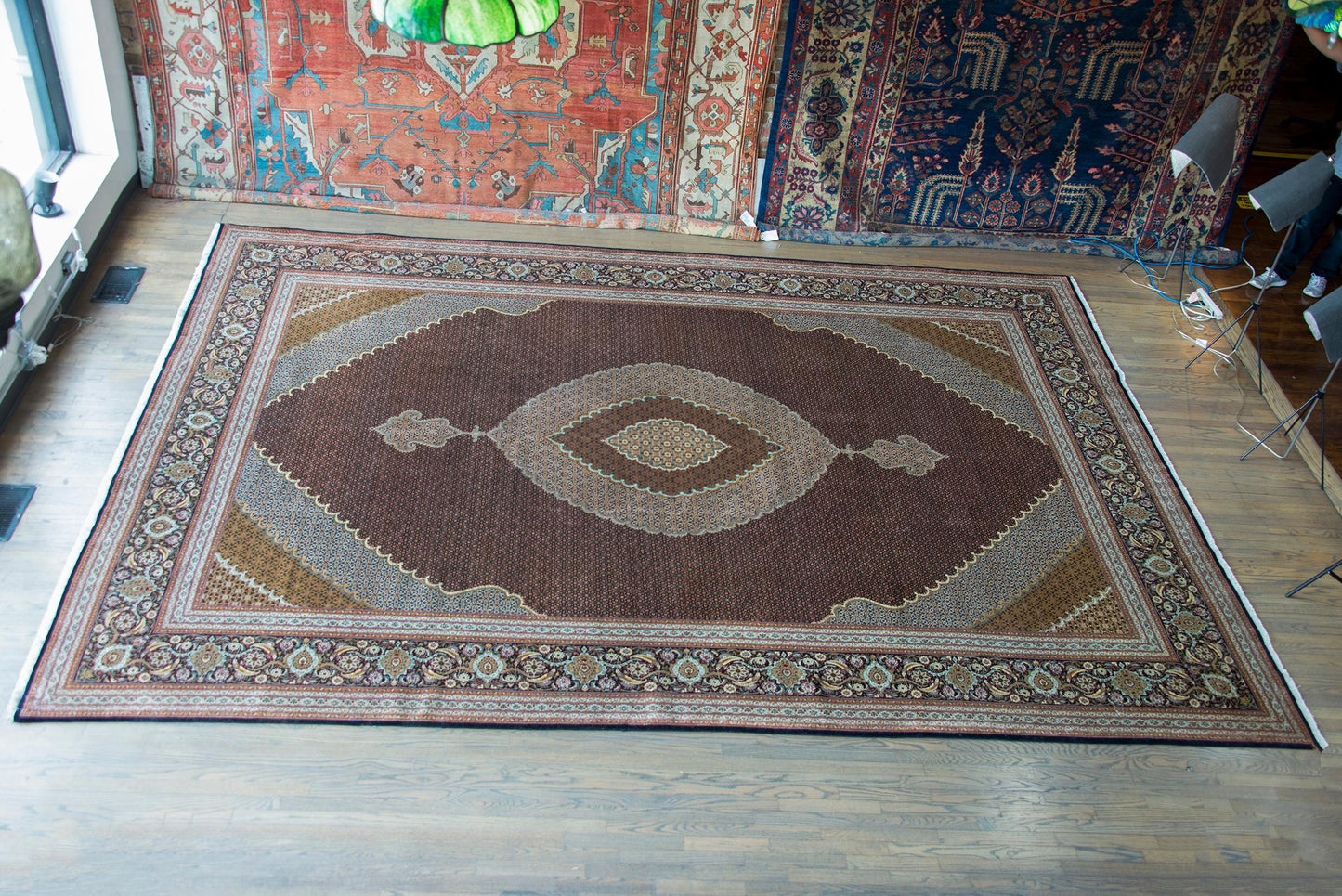 Vintage Persian Tabriz Rug