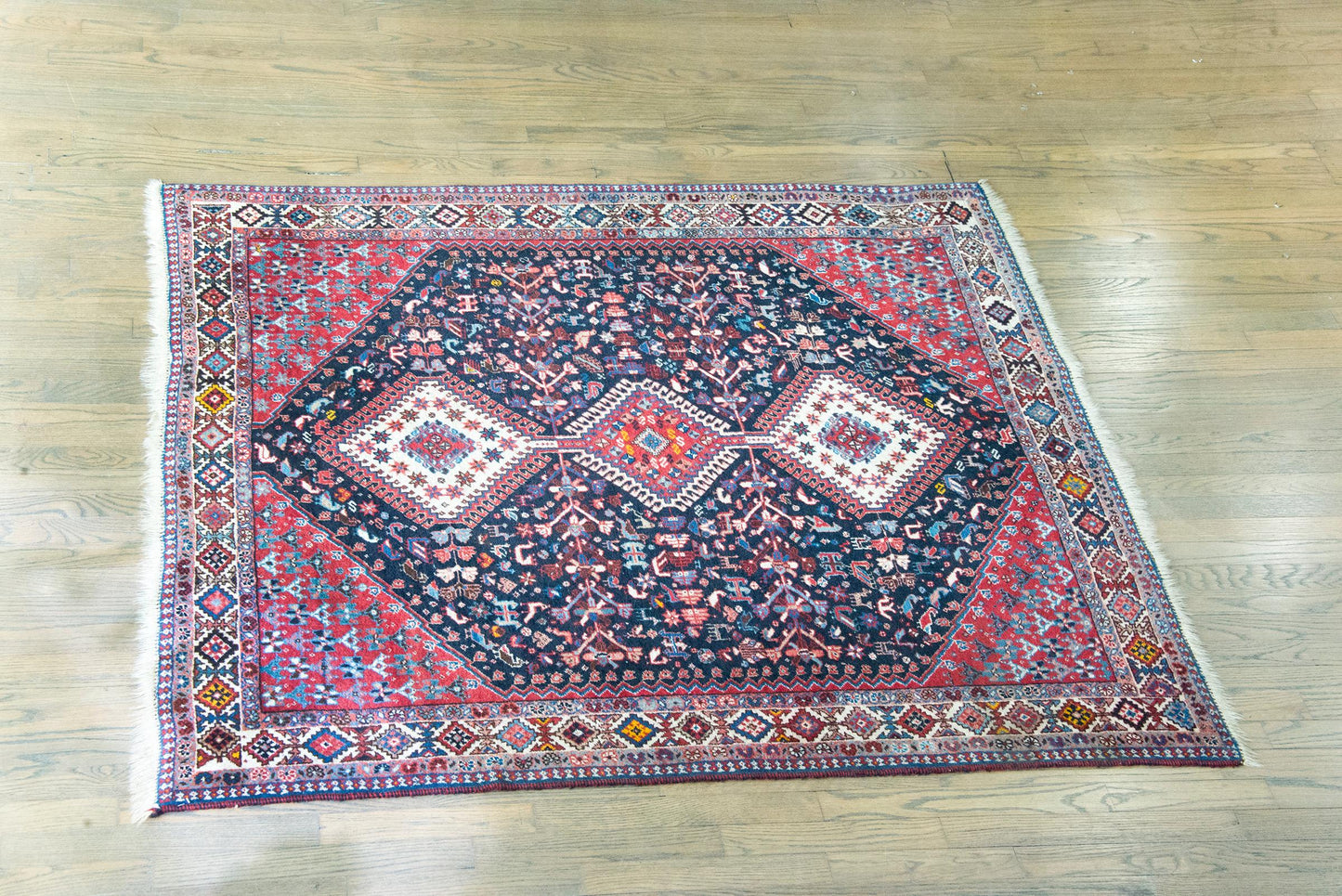 Vintage Persian Shiraz Rug For Sale
