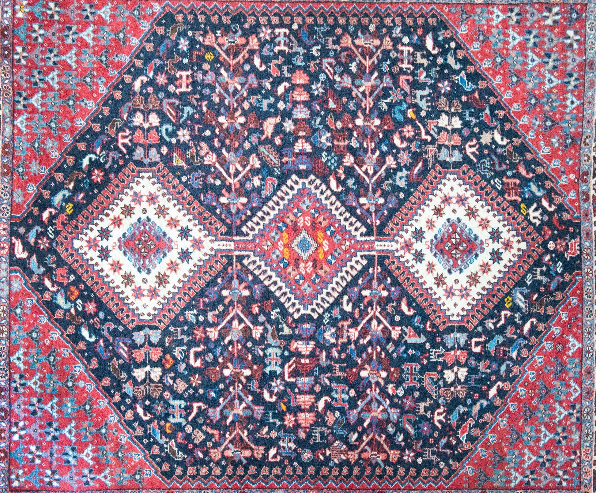 Vintage Persian Shiraz Rug For Sale