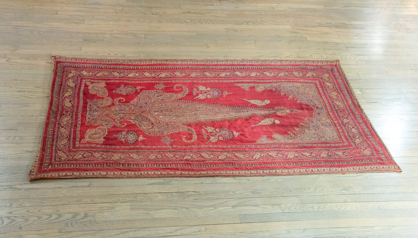 Late 19th Century Persian Kirman Suzani Rug For Sale