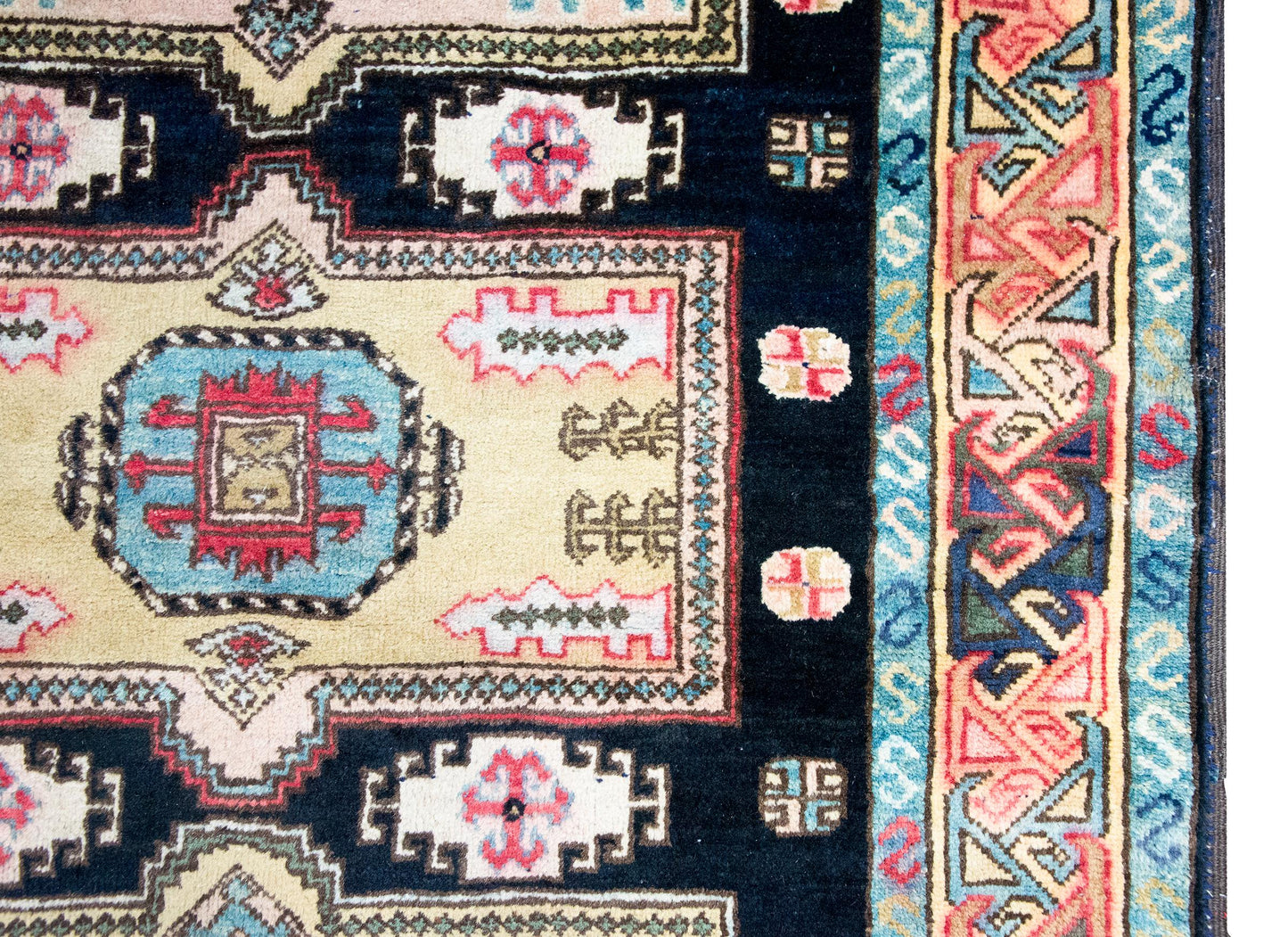 Mid-20th Century Afghani Kazak Rug For Sale