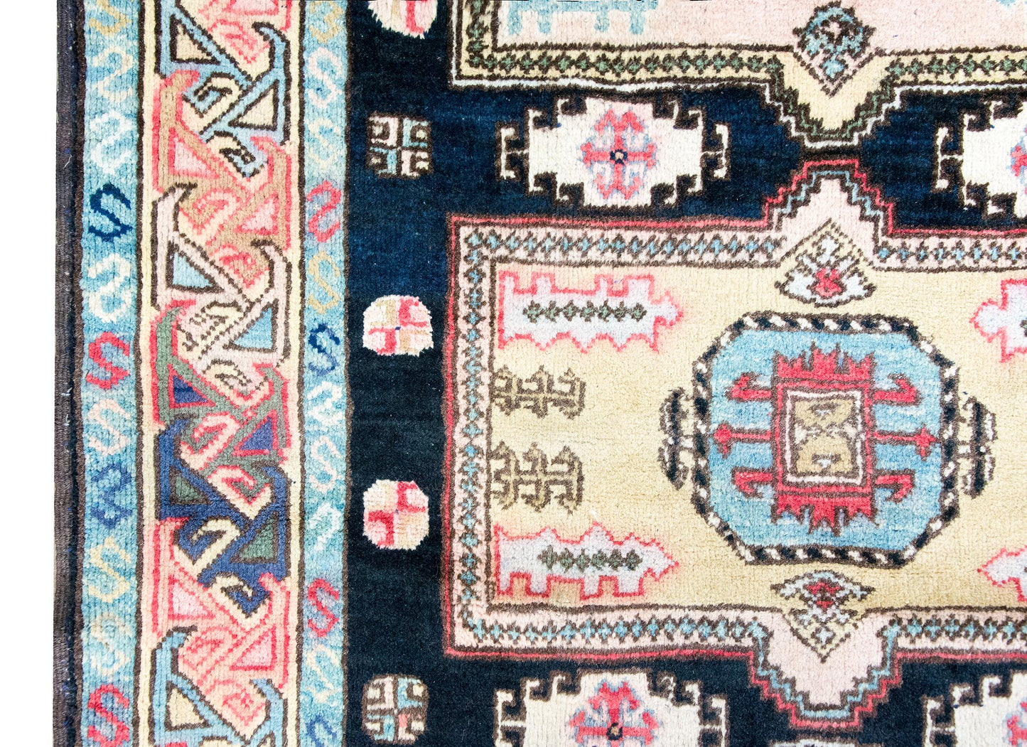 Mid-20th Century Afghani Kazak Rug For Sale
