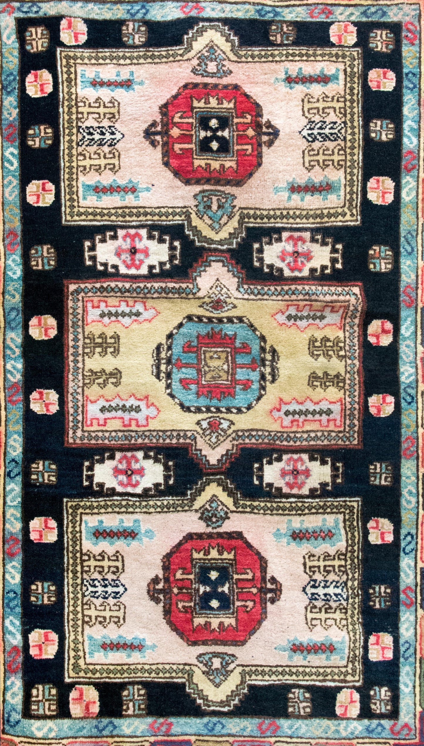 Mid-20th Century Afghani Kazak Rug For Sale