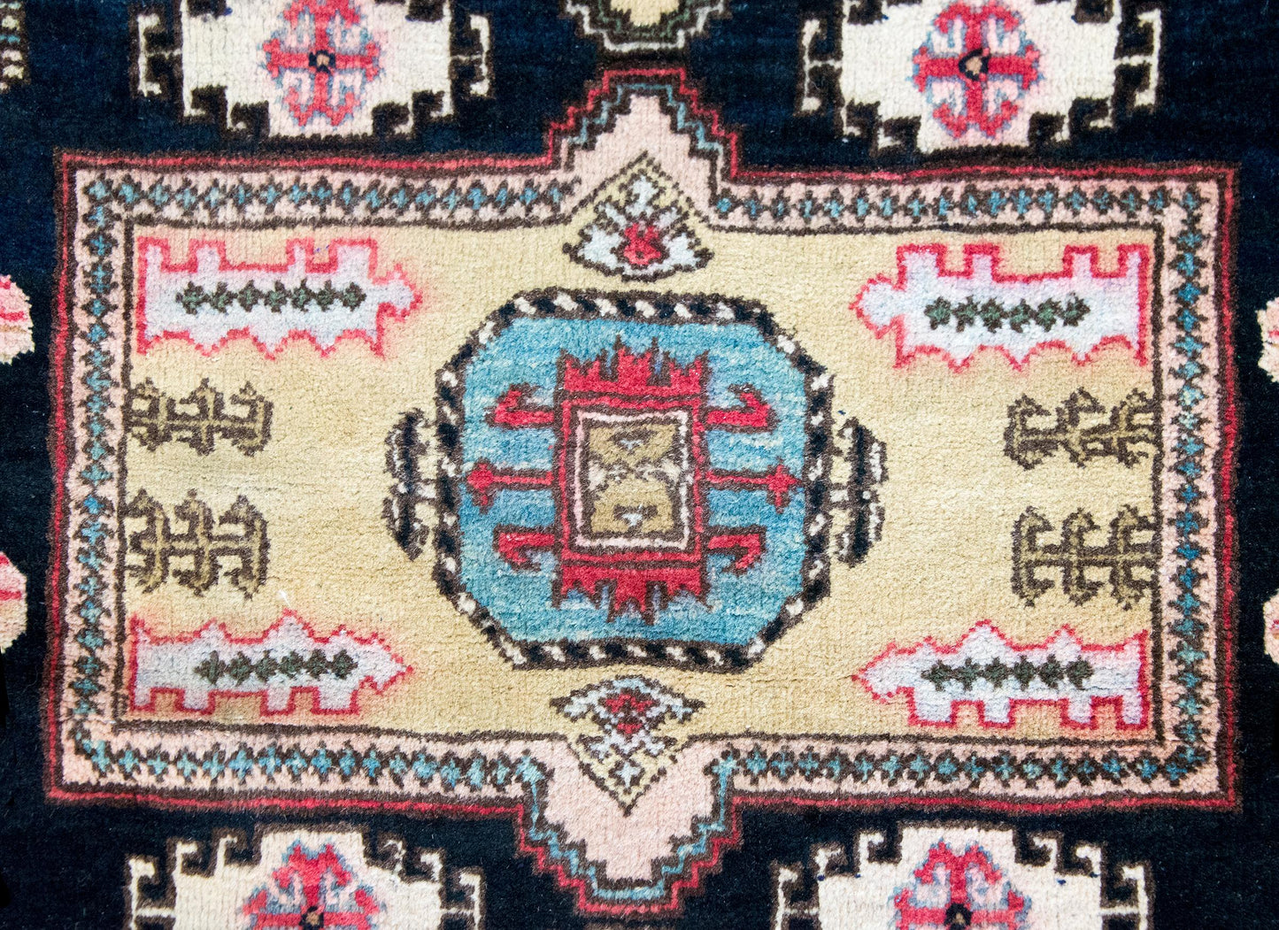 Mid-20th Century Afghani Kazak Rug For Sale