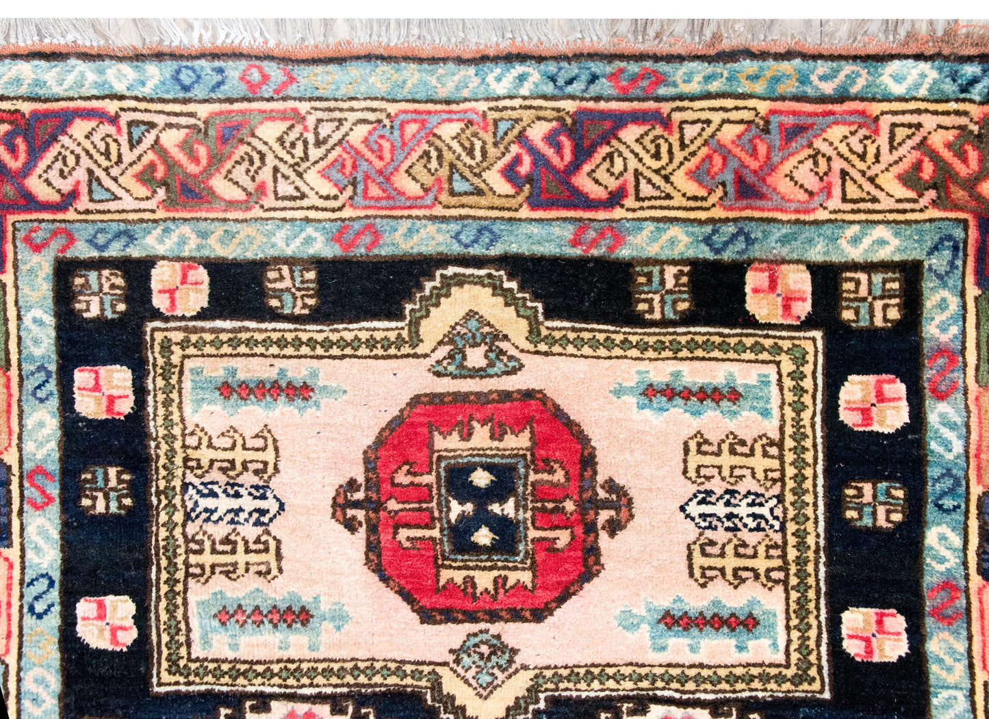Mid-20th Century Afghani Kazak Rug For Sale