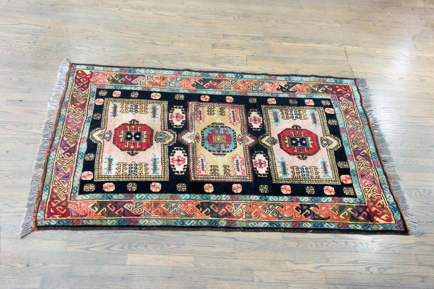 Mid-20th Century Afghani Kazak Rug For Sale