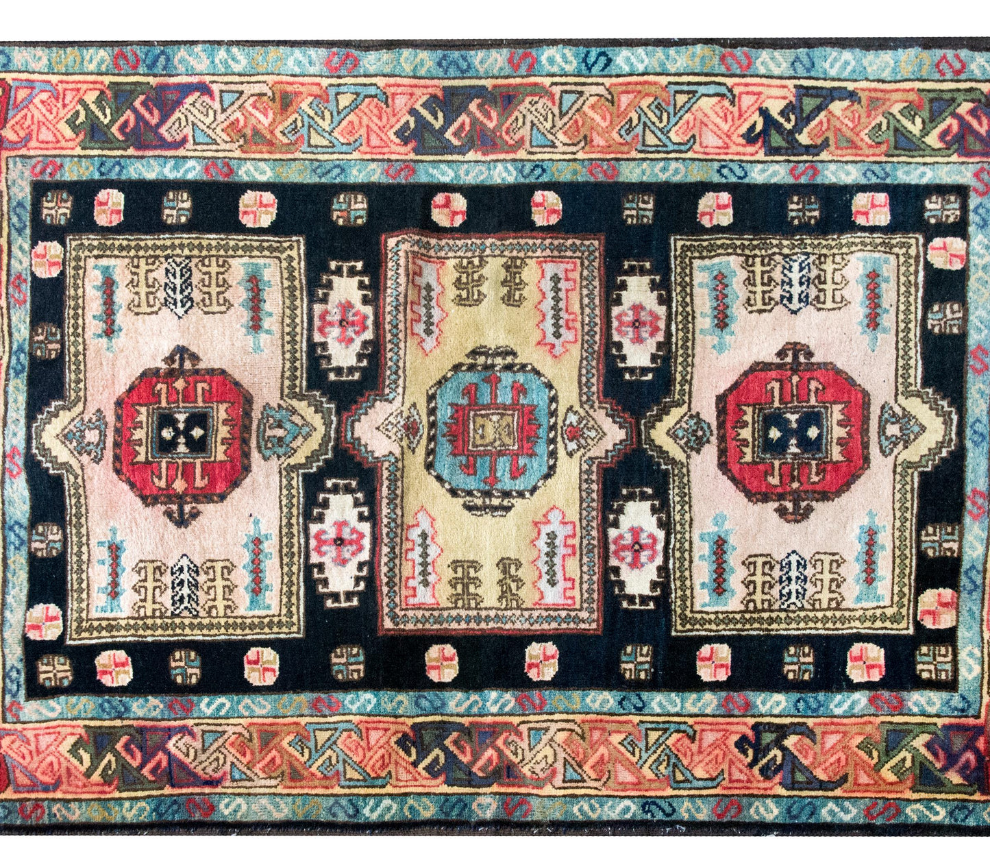 Mid-20th Century Afghani Kazak Rug For Sale