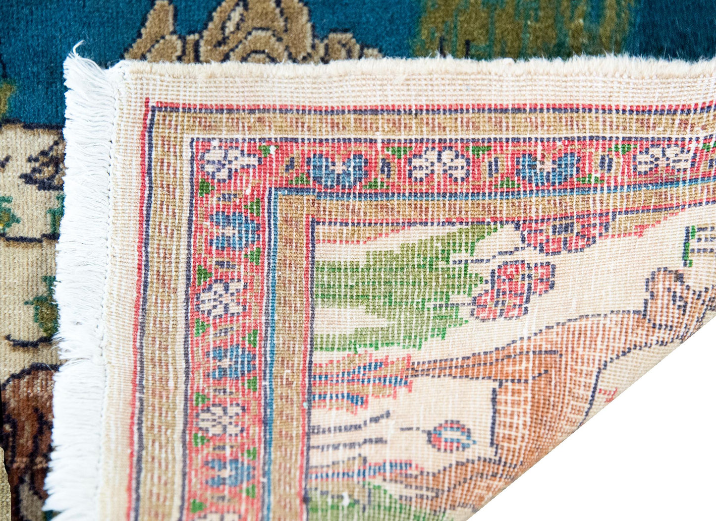 Early 20th Century Persian Pictorial Tabriz Rug For Sale