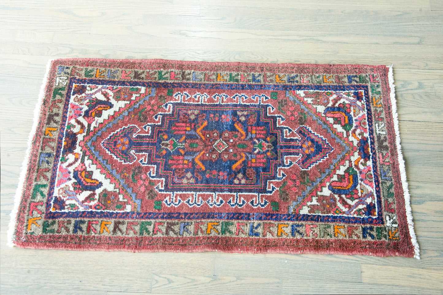 Early 20th Century Persian Mazlaghan Rug