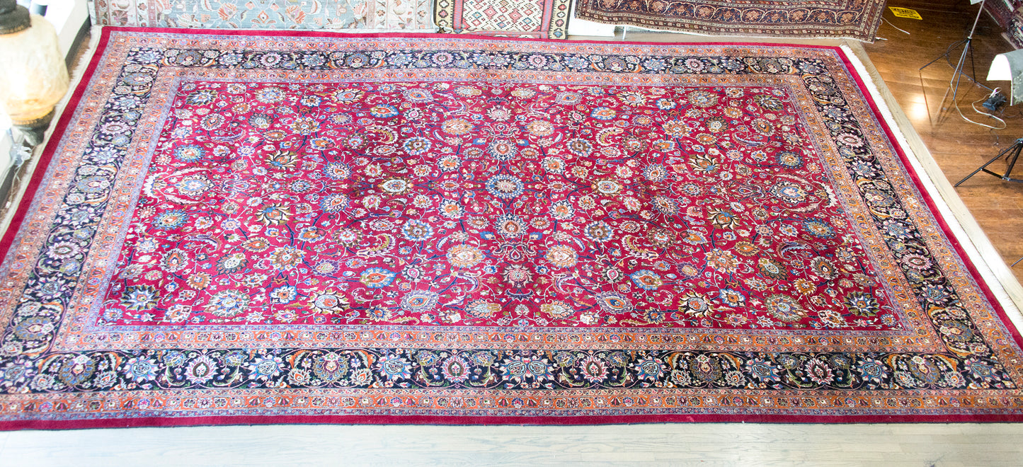 Mid 20th Century Persian Meshed Mar z Rug For Sale