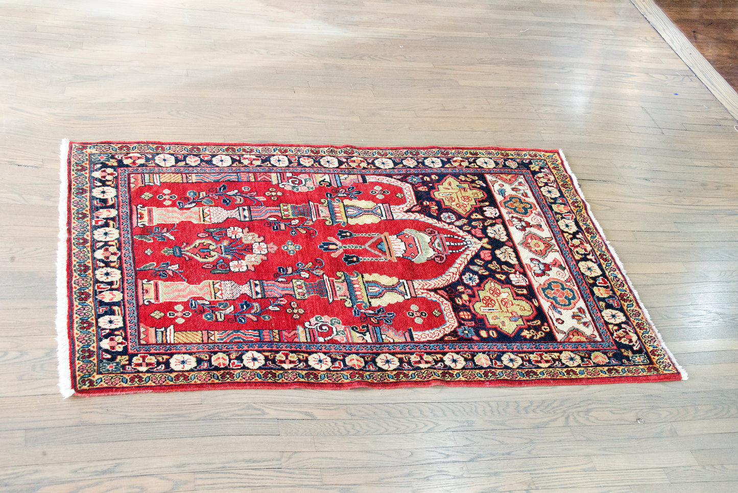 Mid 20th Century Persian Meshkabad Rug For Sale