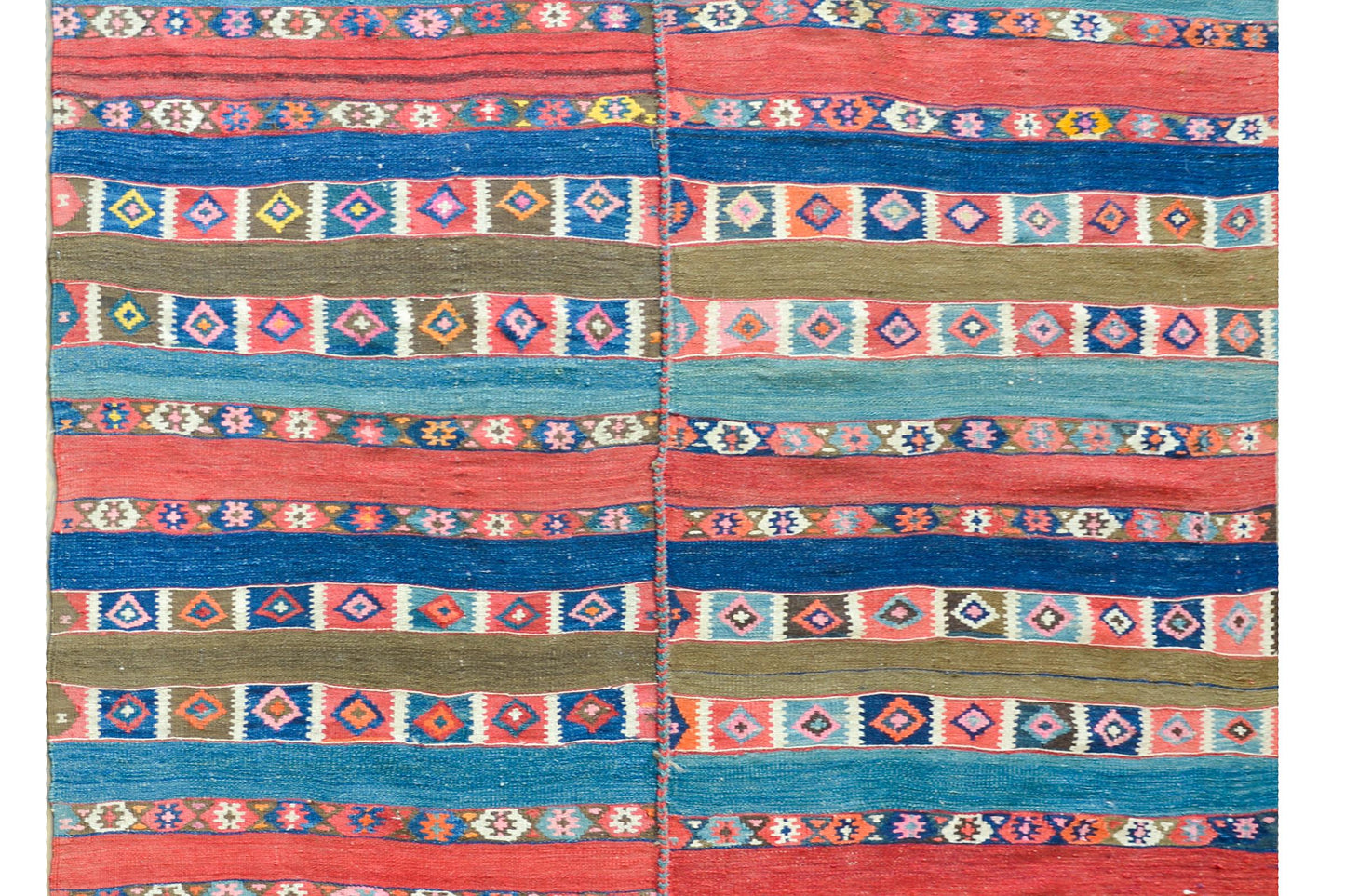 Early 20th Century Shahsavan Kilim Rug For Sale