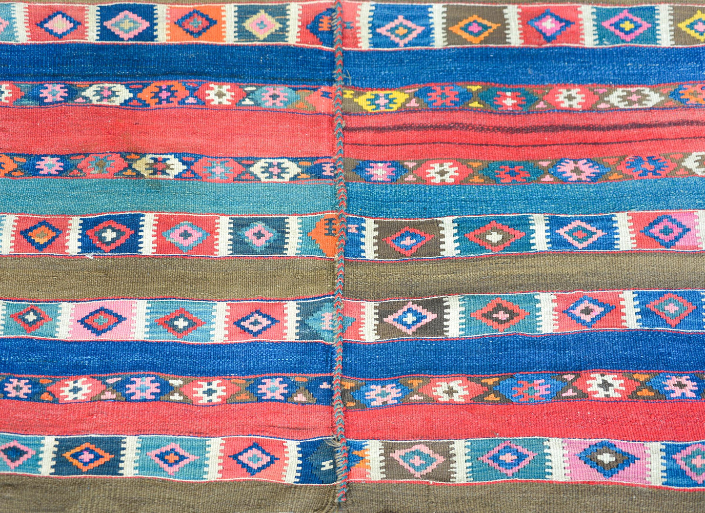 Early 20th Century Shahsavan Kilim Rug For Sale