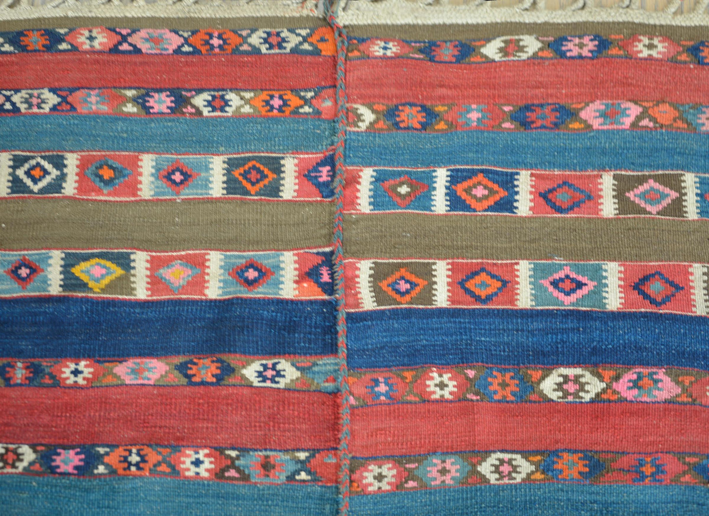 Early 20th Century Shahsavan Kilim Rug For Sale