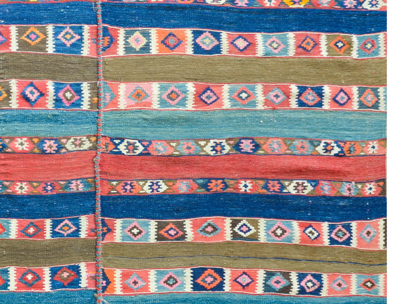 Early 20th Century Shahsavan Kilim Rug For Sale