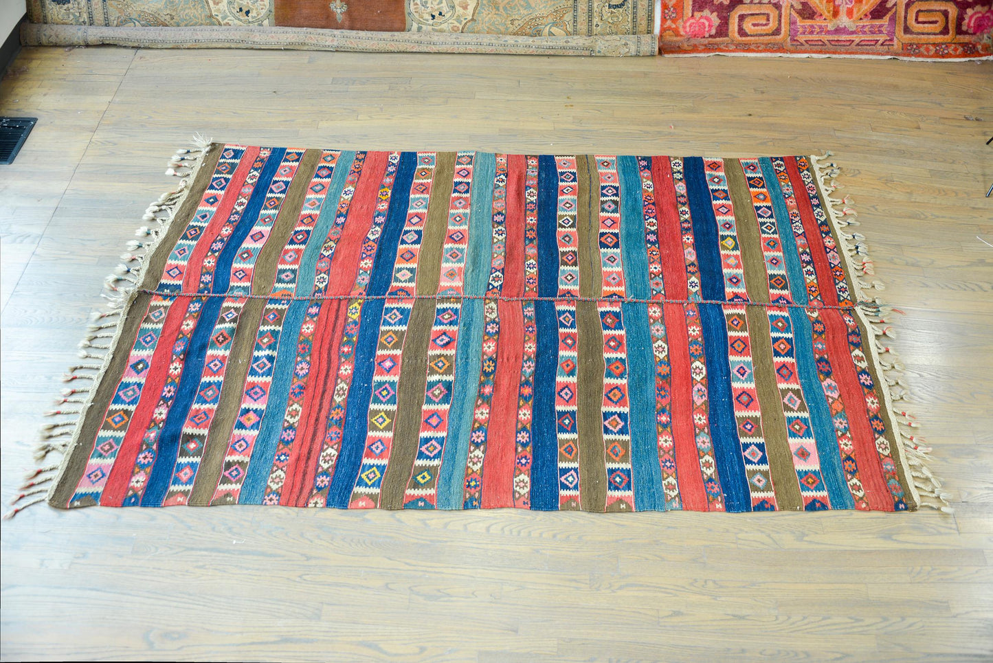 Early 20th Century Shahsavan Kilim Rug For Sale