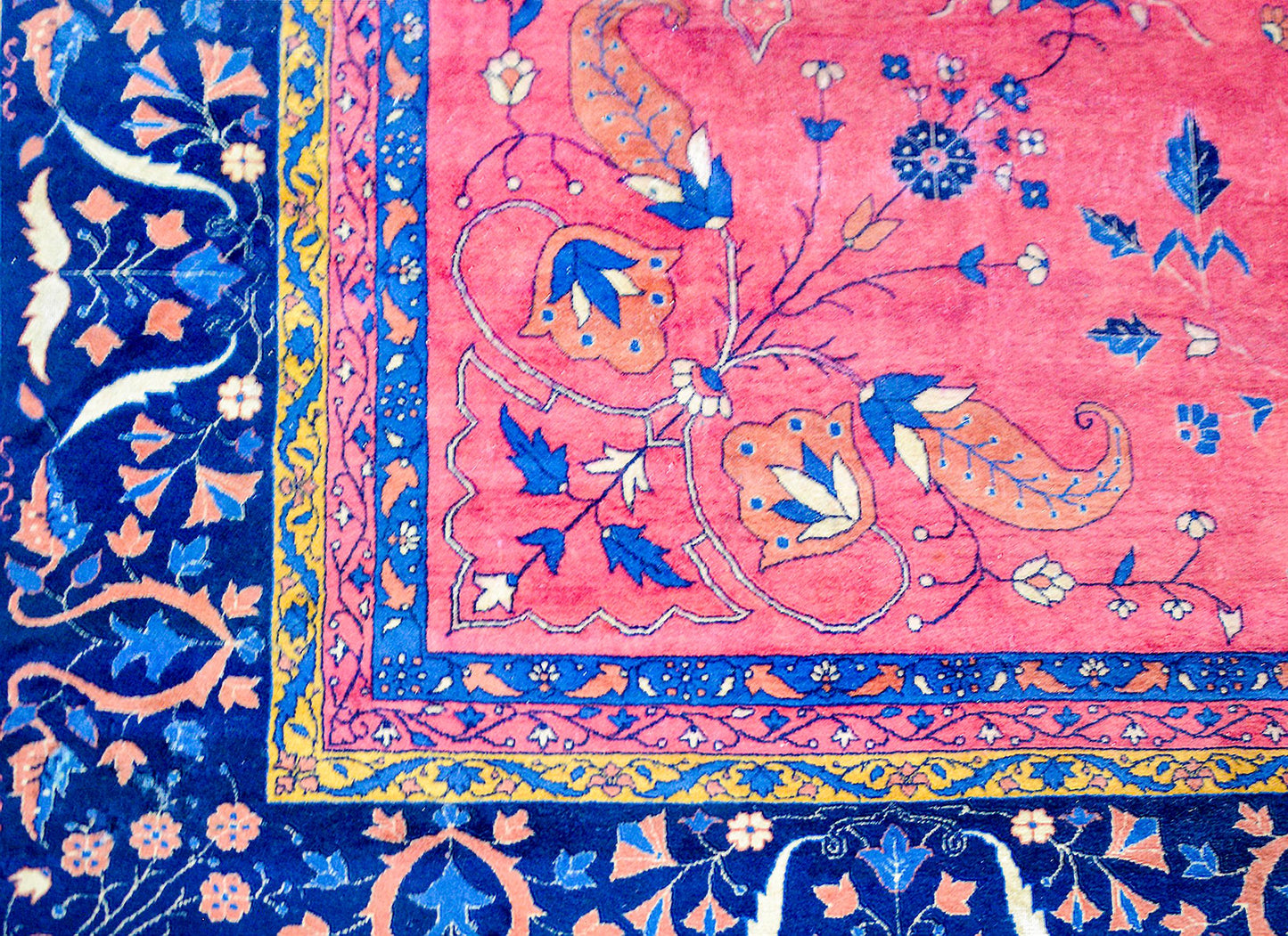 Early 20th Century Palace Size Larestan Rug For Sale