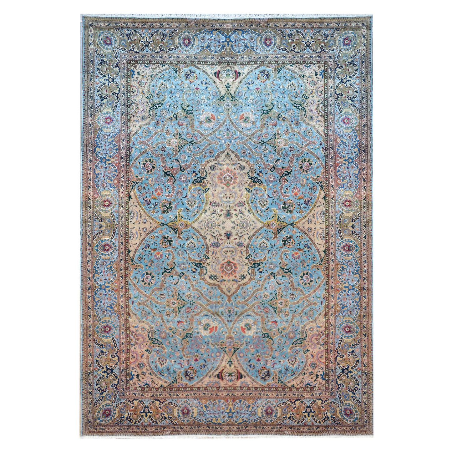 Vintage Persian Tabriz Rug For Sale