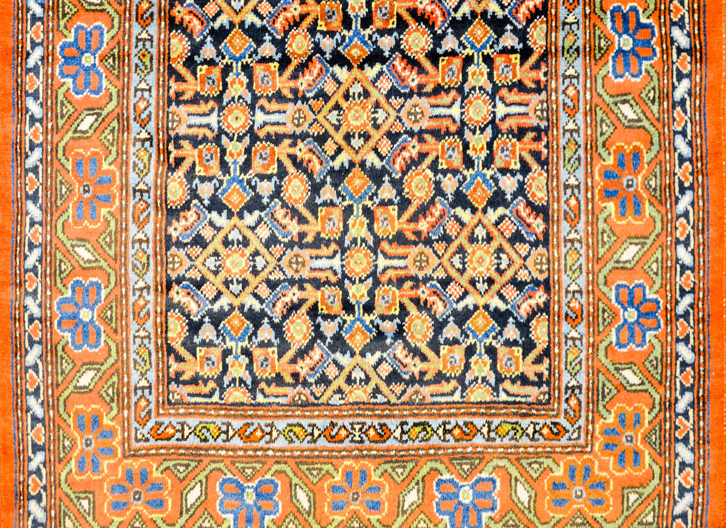 Antique East Turkistan Herati Rug For Sale