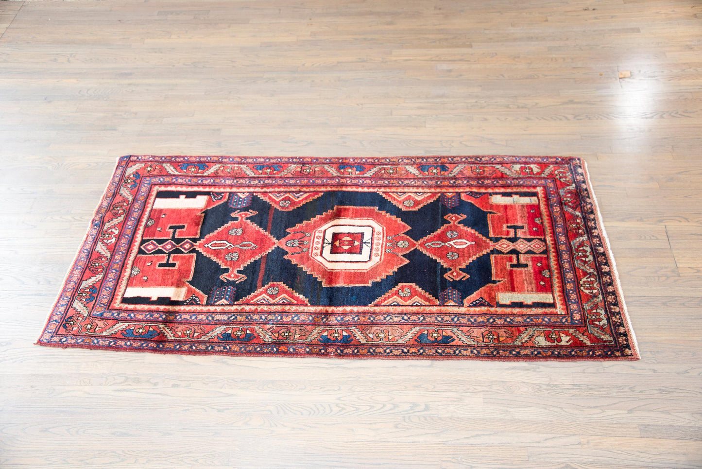 Vintage Persian Mazleghan Rug For Sale