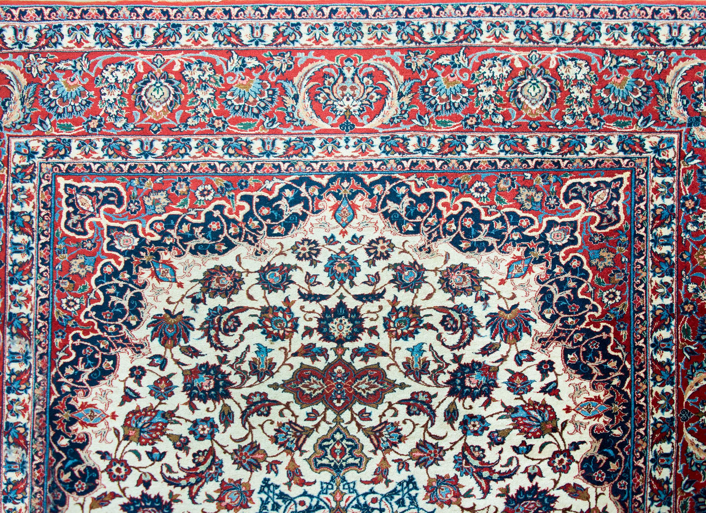 Vintage Persian Isfahan Rug For Sale