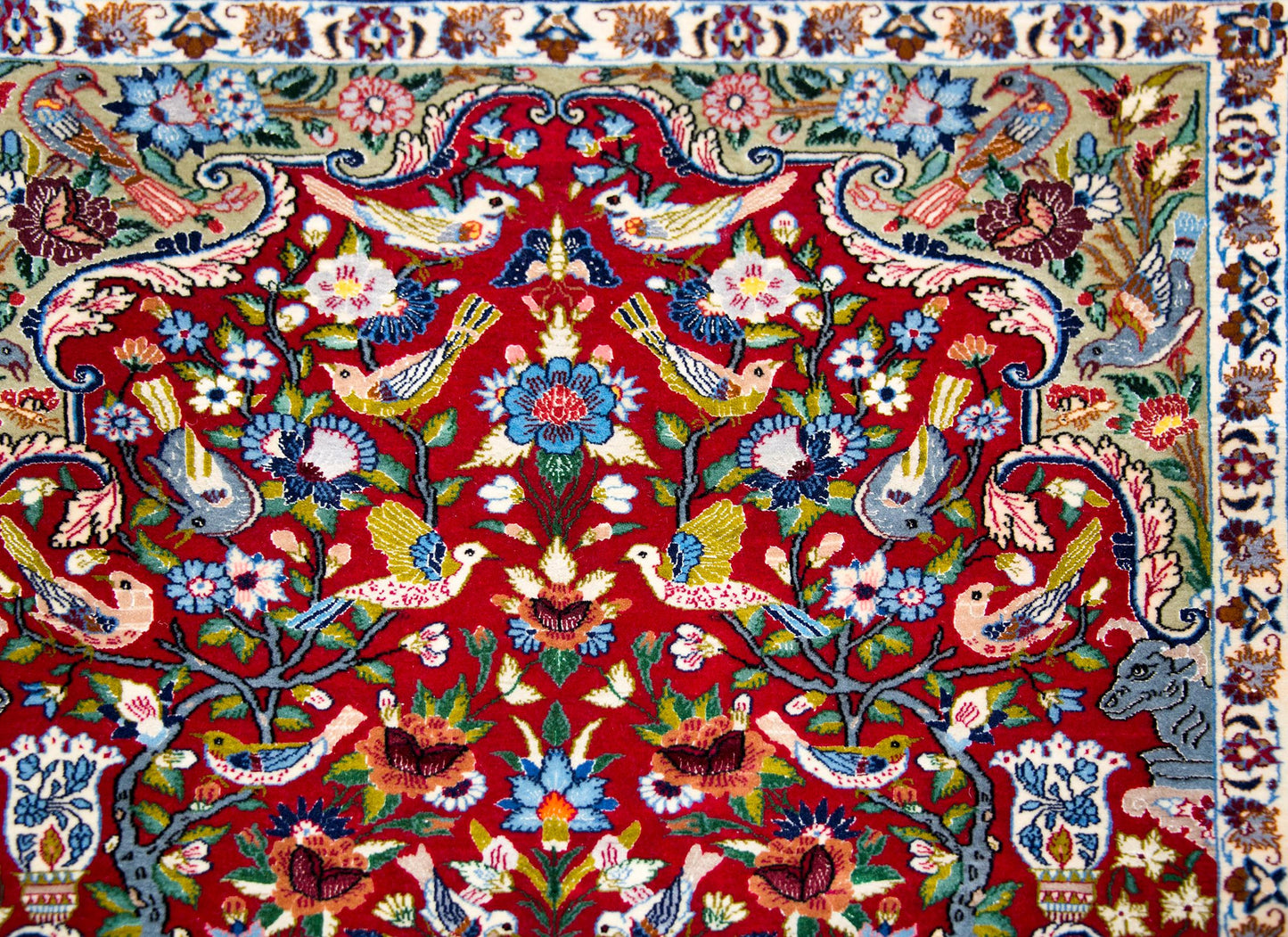 Vintage Isfahan Rug For Sale