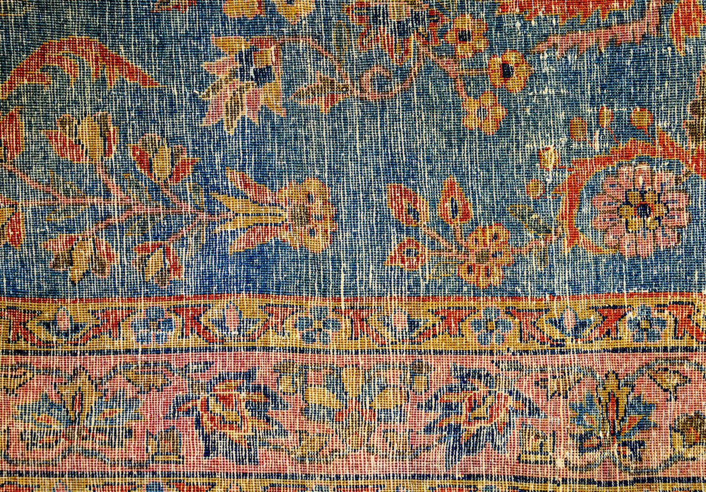 Early 20th Century Yazd Rug For Sale