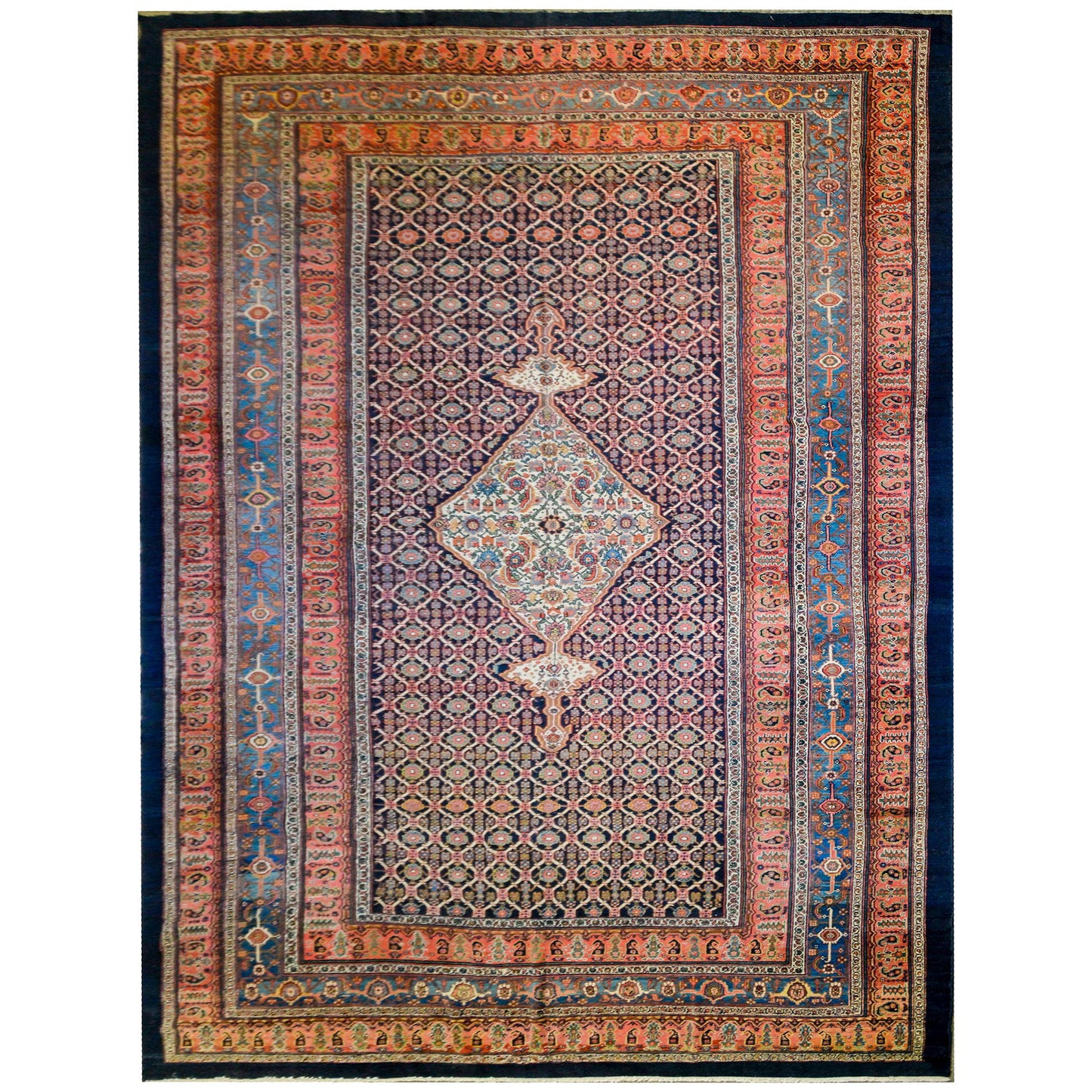 Wonderful Late 19th Century Bibikibad Rug For Sale