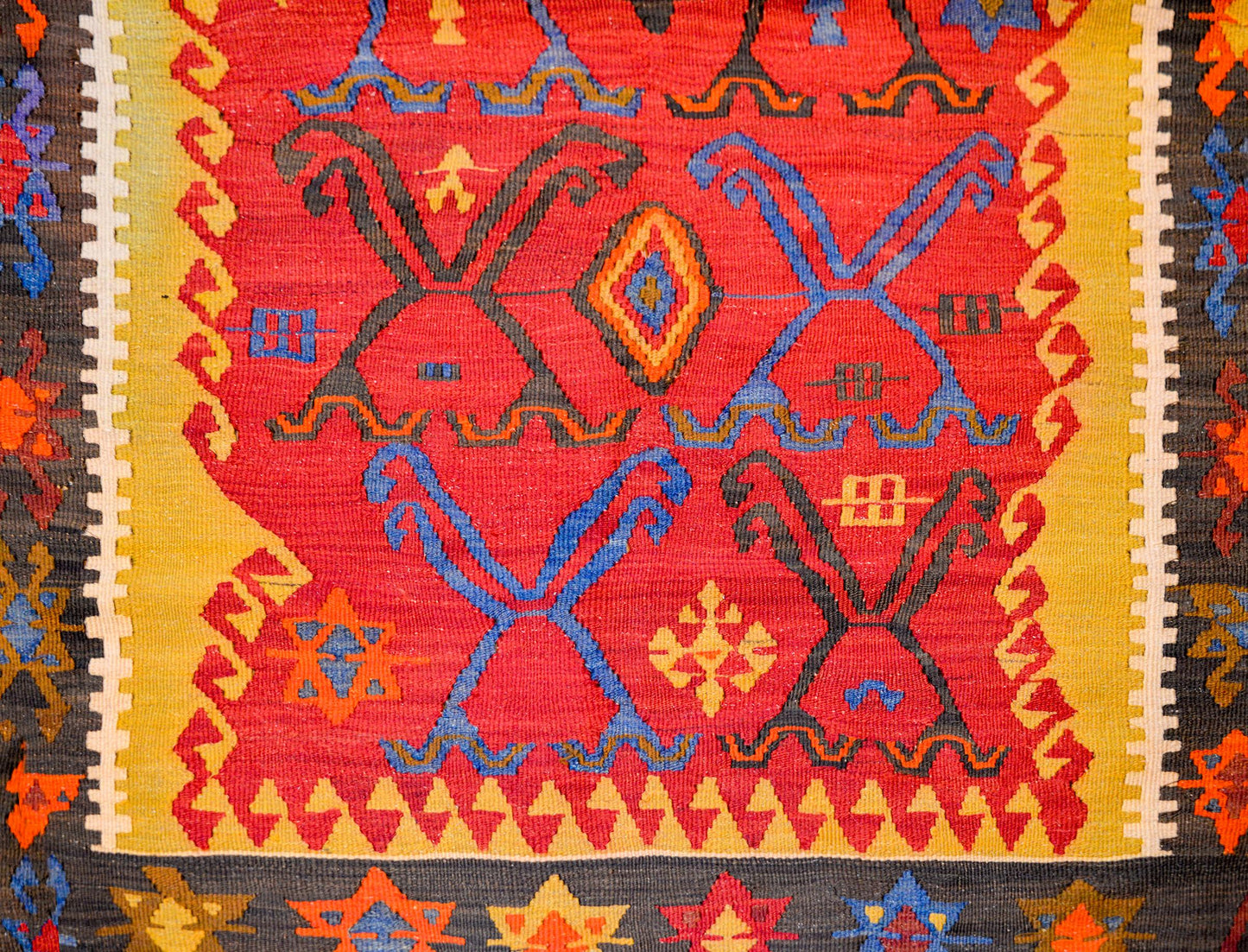 Fantastic Early 20th Century Turkish Kilim Rug For Sale