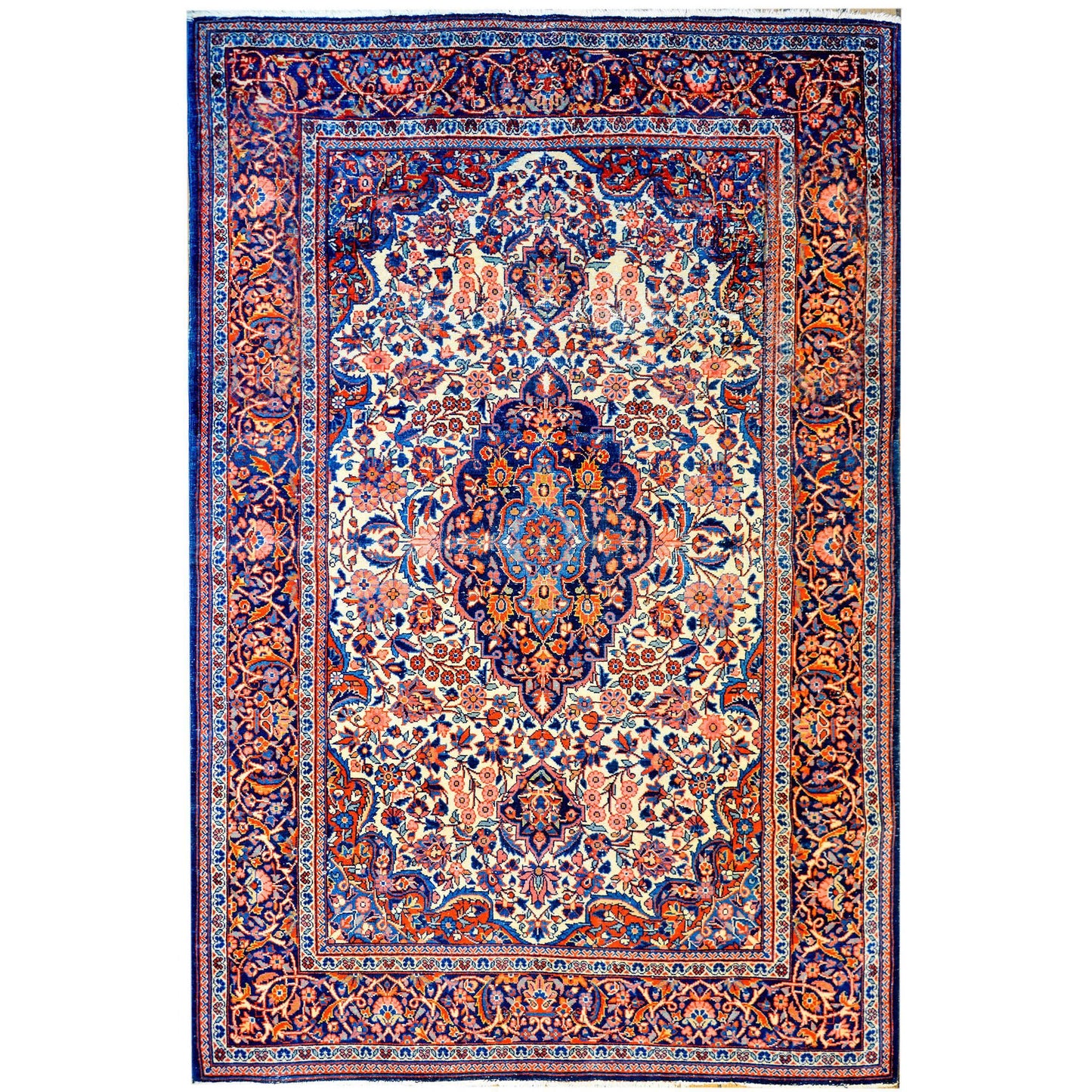 Exceptional Early 20th Century Kashan Rug For Sale
