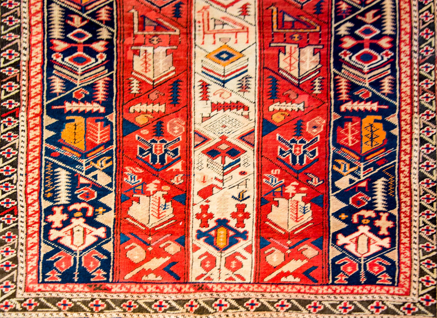 Sweet Early 20th Century Azerbaijani Prayer Rug For Sale