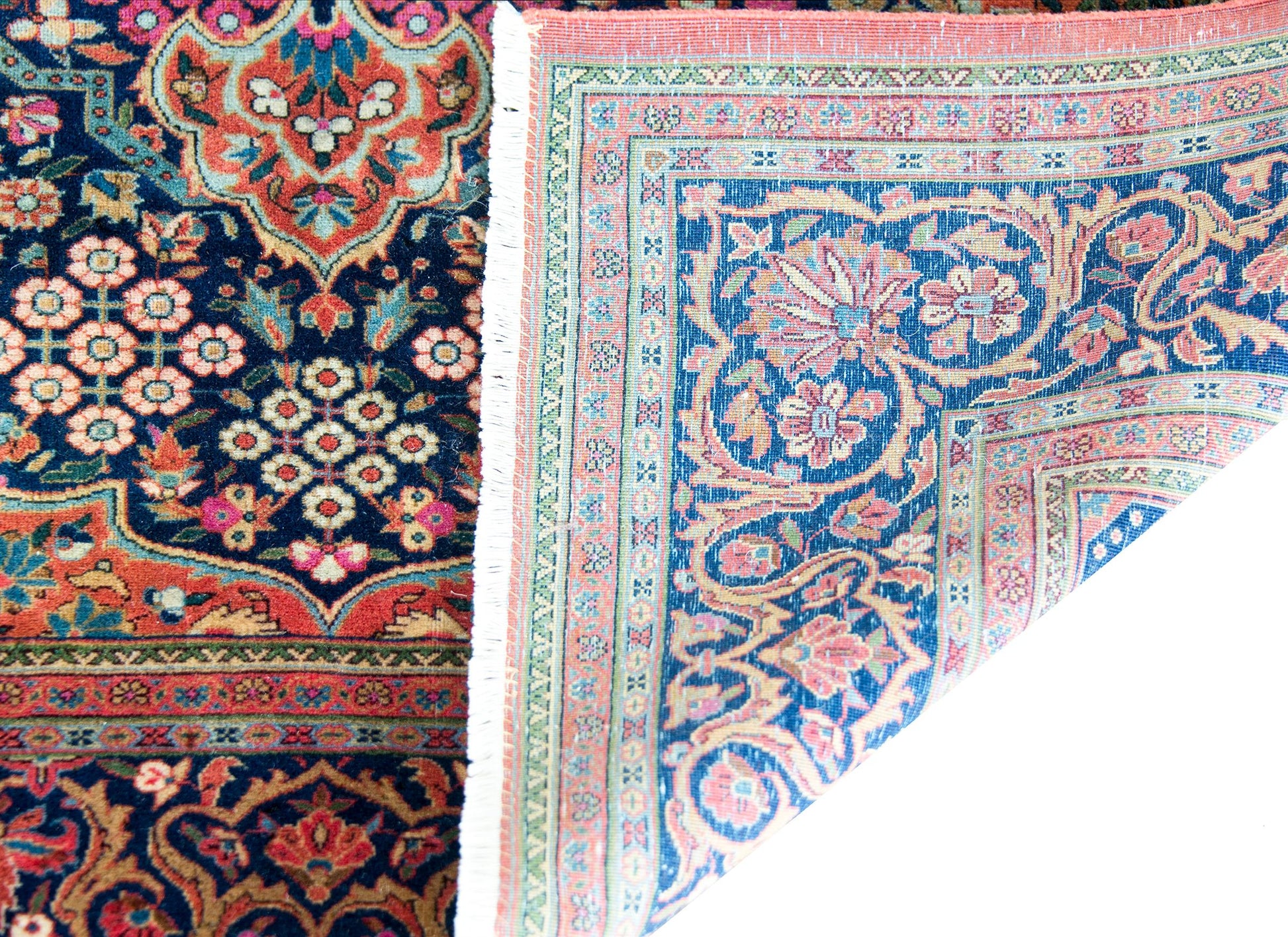 Early 20th Century Dabir Kashan Rug For Sale