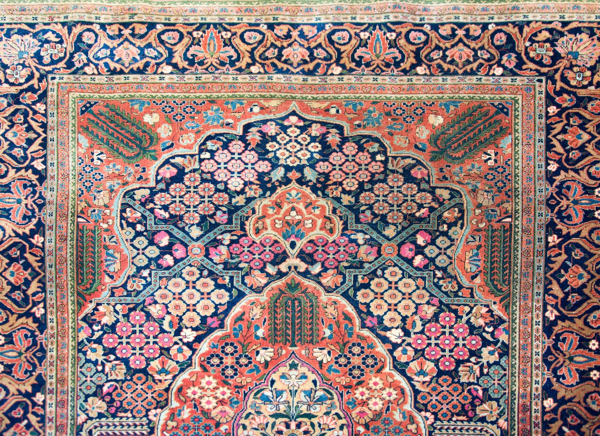 Early 20th Century Dabir Kashan Rug For Sale