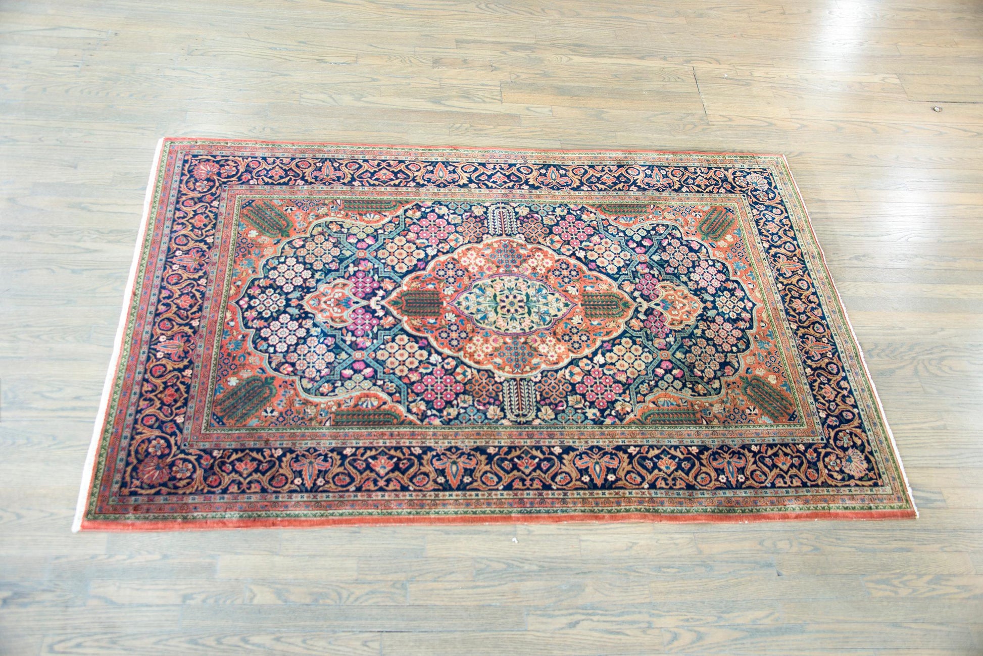Early 20th Century Dabir Kashan Rug For Sale