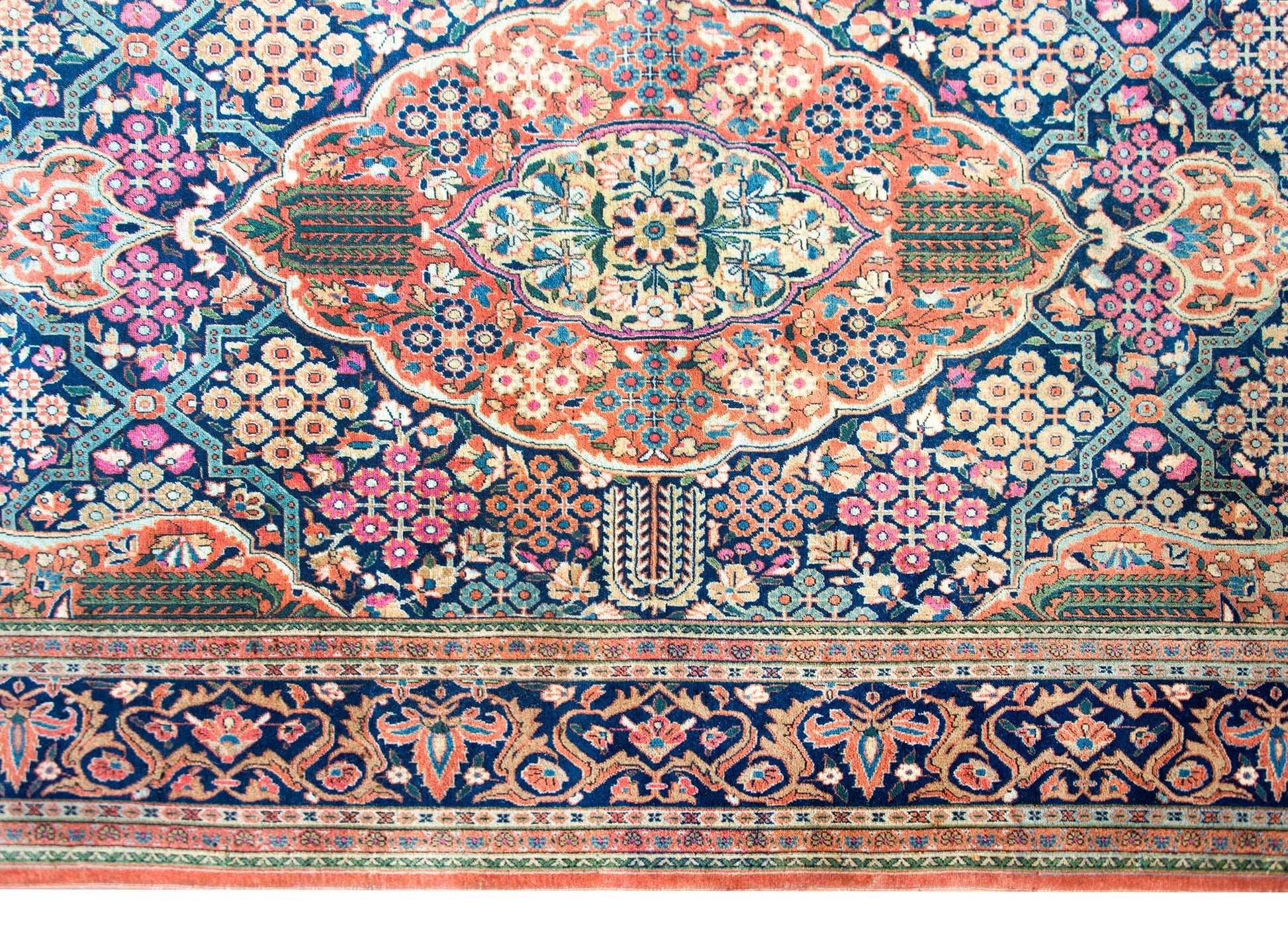 Early 20th Century Dabir Kashan Rug For Sale