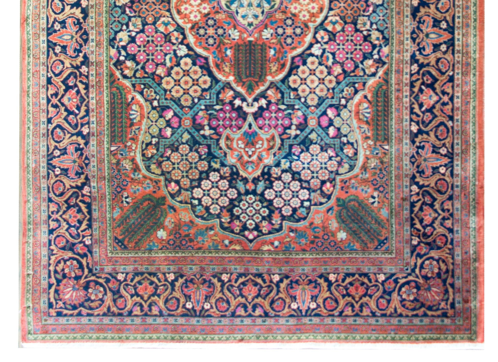 Early 20th Century Dabir Kashan Rug For Sale