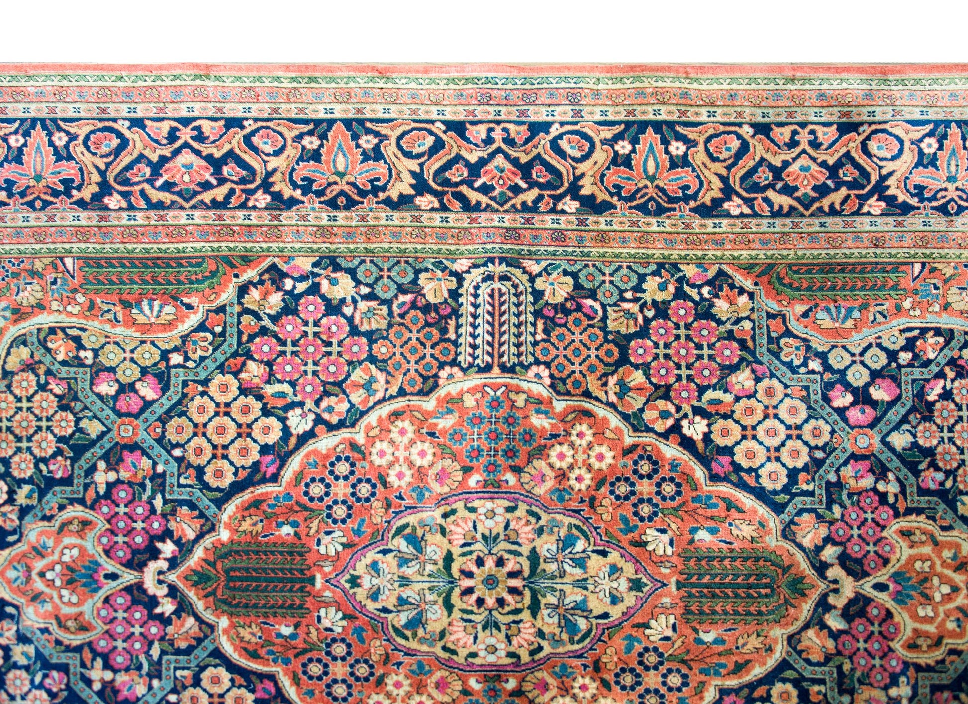 Early 20th Century Dabir Kashan Rug For Sale