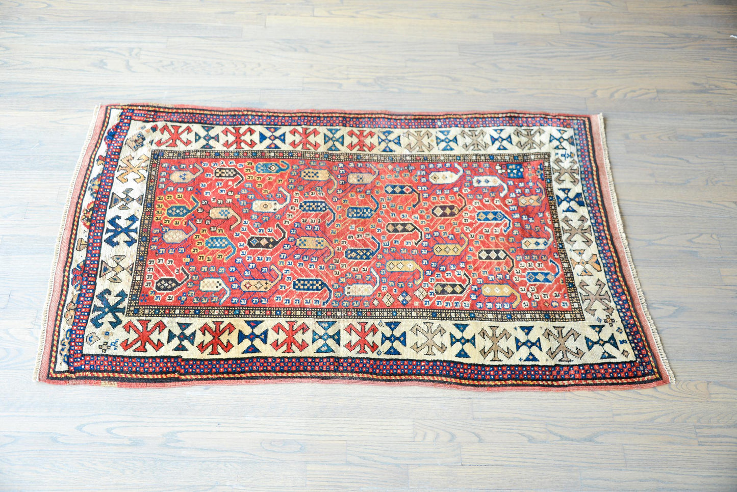 Early 20th Century Ganjeh Rug For Sale