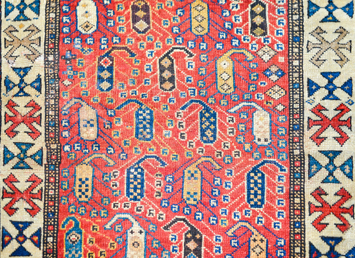 Early 20th Century Ganjeh Rug For Sale