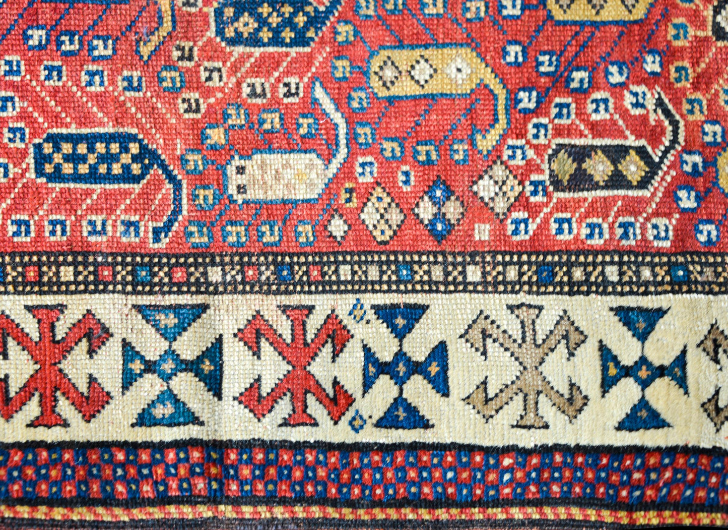 Early 20th Century Ganjeh Rug For Sale