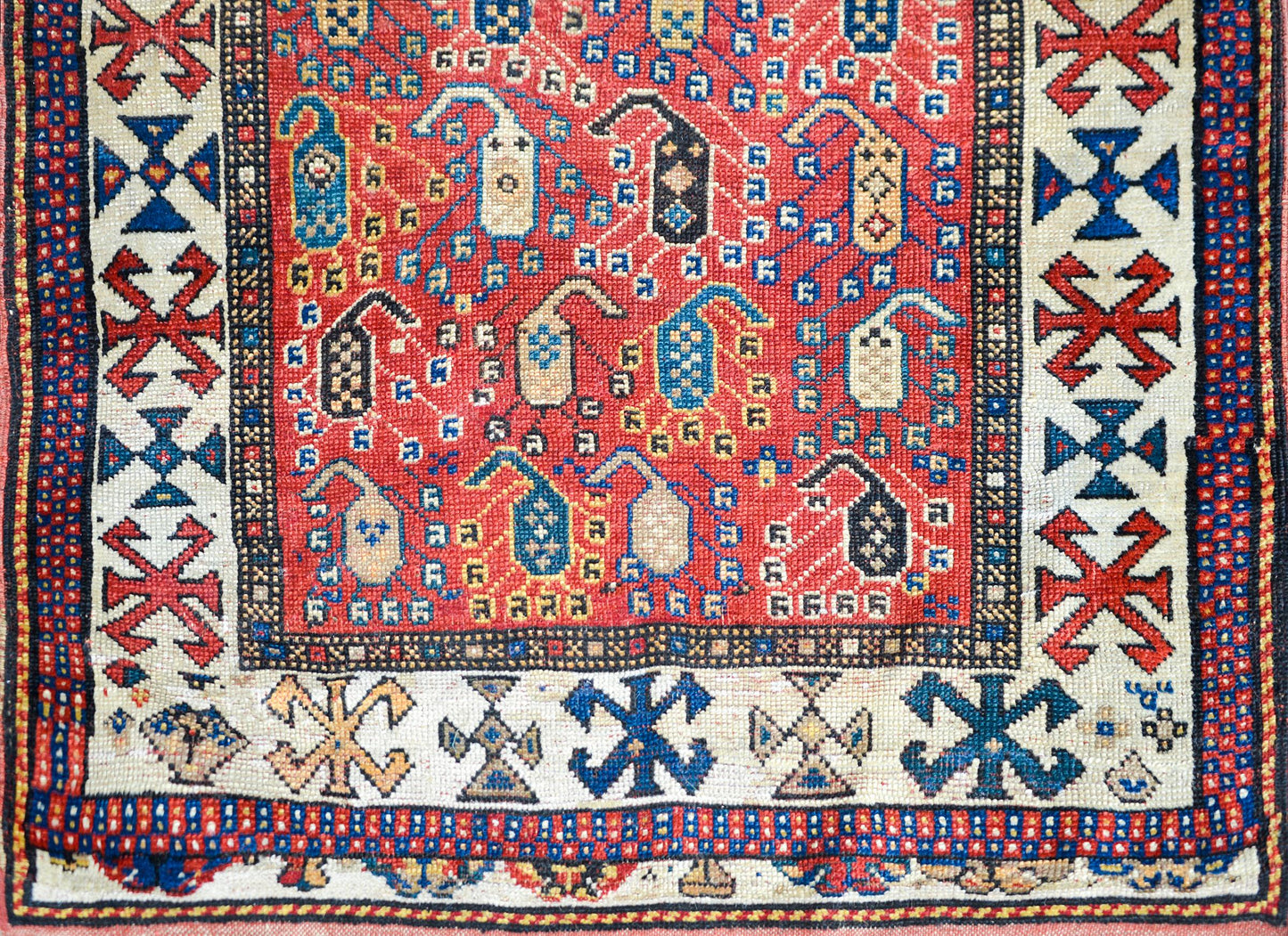 Early 20th Century Ganjeh Rug For Sale