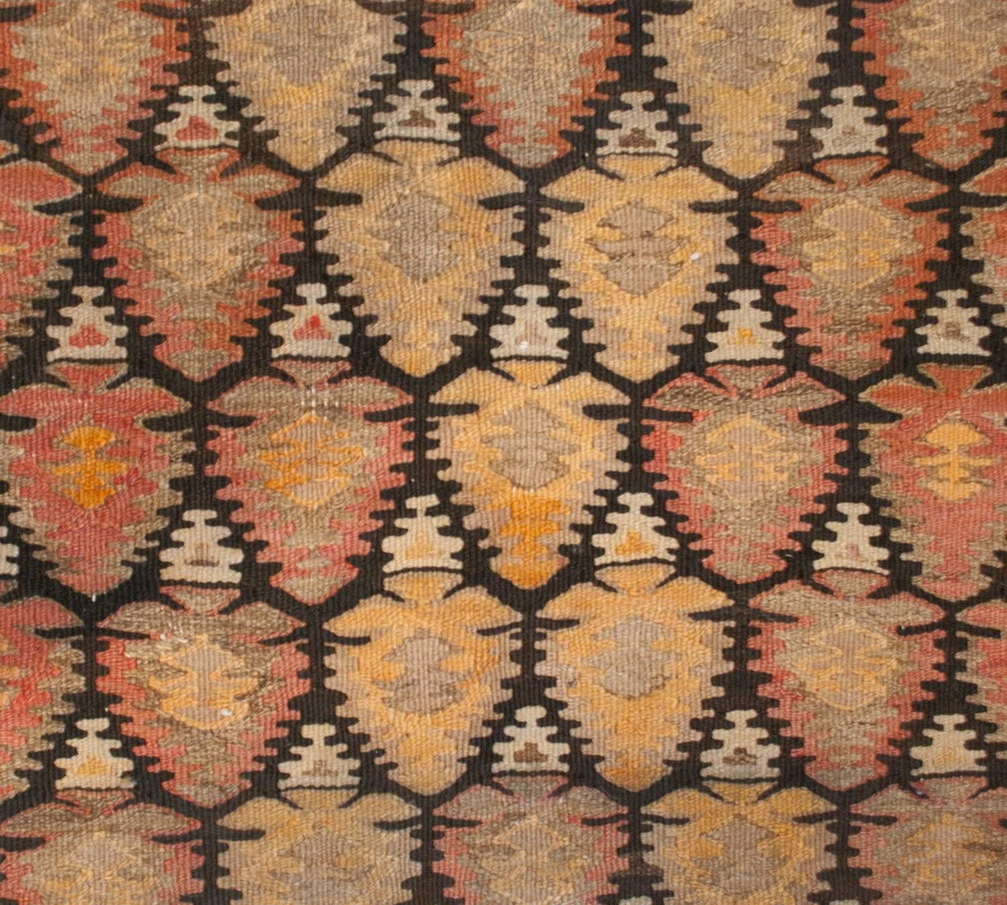 Early 20th Century Qazvin Kilim Runner For Sale