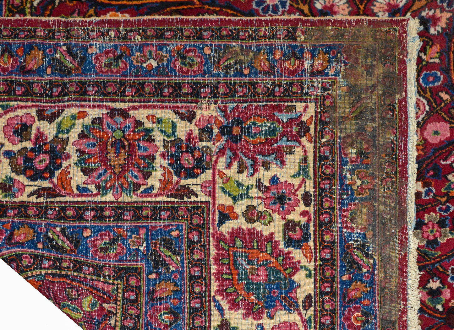 Grande Vintage Mashad Rug For Sale
