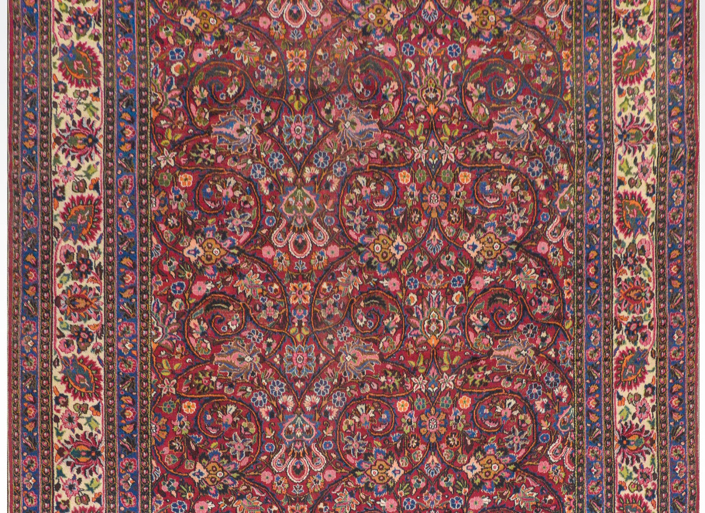Grande Vintage Mashad Rug For Sale