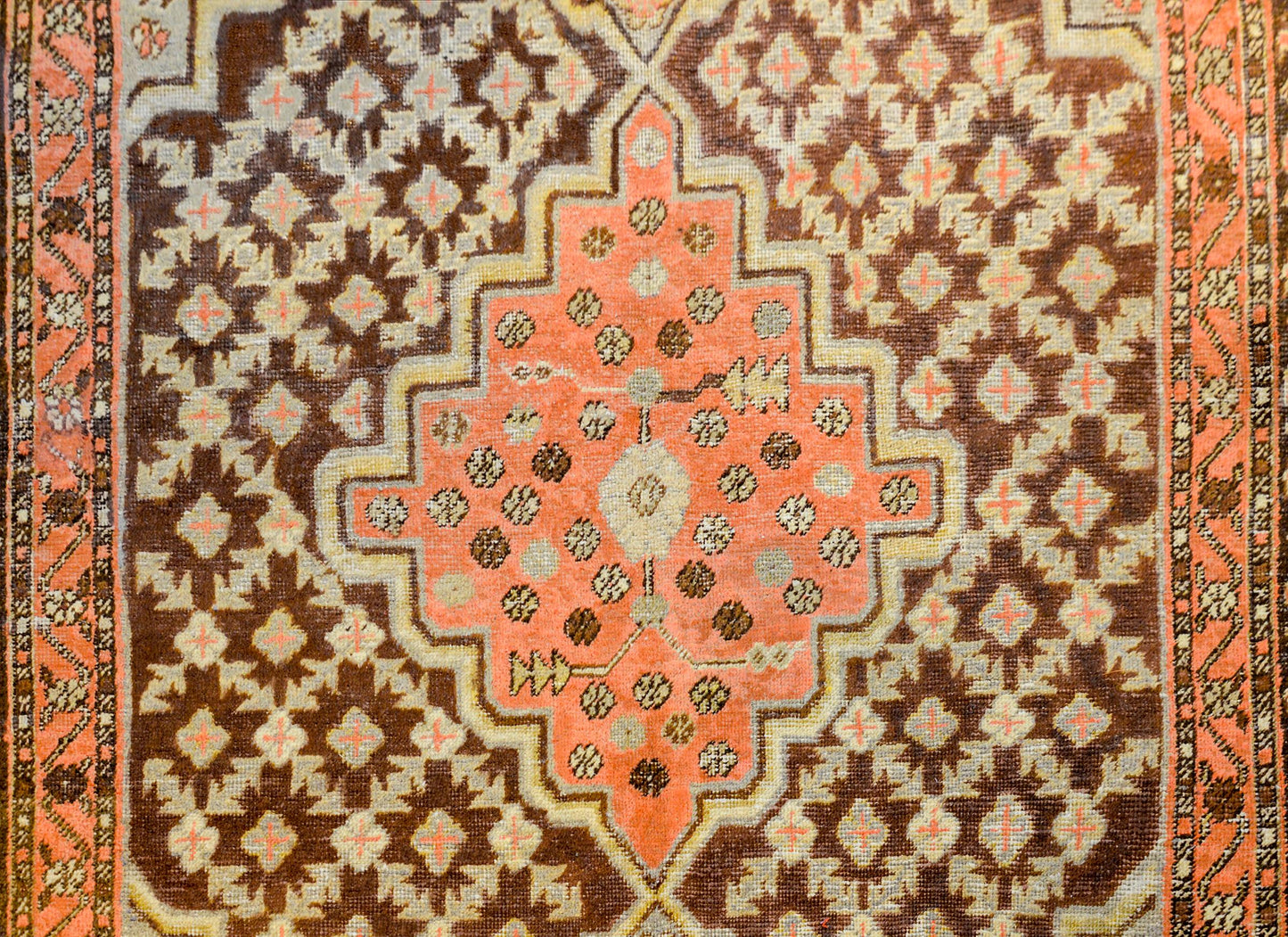 Early 20th Century Central Asian Samarghand Rug For Sale