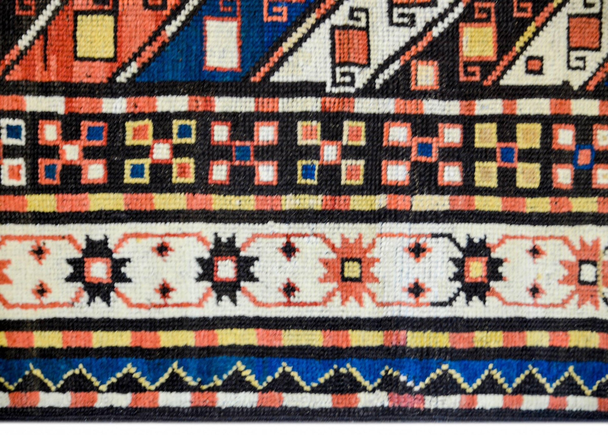 Fantastic Late 19th Century Kazak Rug For Sale