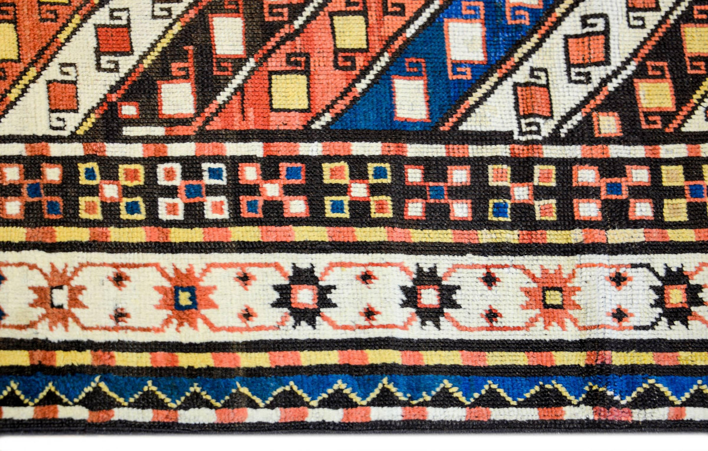 Fantastic Late 19th Century Kazak Rug For Sale